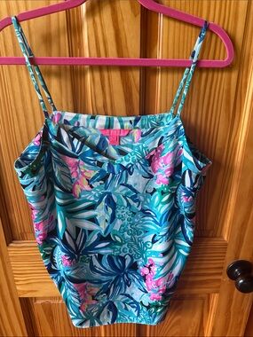 Lilly Pulitzer Tropical Floral Cami - Teal, Blue & Pink